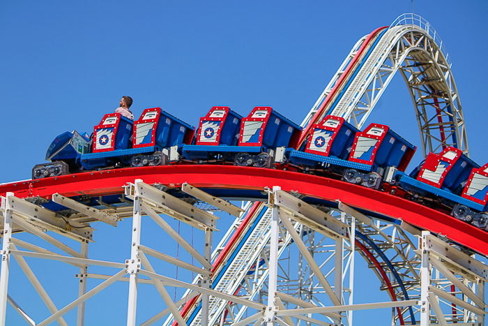 The ArieForce One roller coaster at Fun Spot America Atlanta in Fayetteville, GA