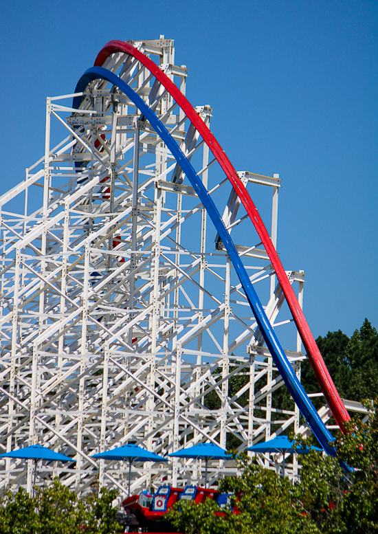 The ArieForce One roller coaster at Fun Spot America Atlanta in Fayetteville, GA
