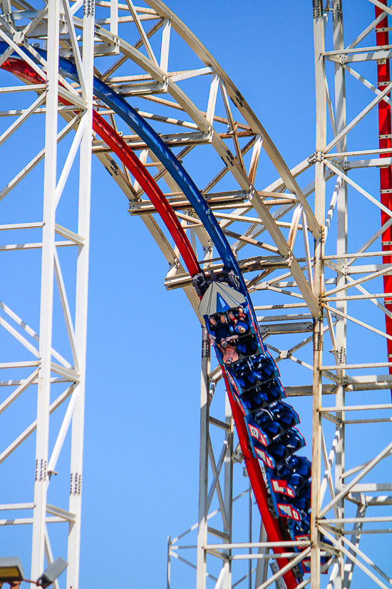 The ArieForce One roller coaster at  Fun Spot America Atlanta in Fayetteville, GA