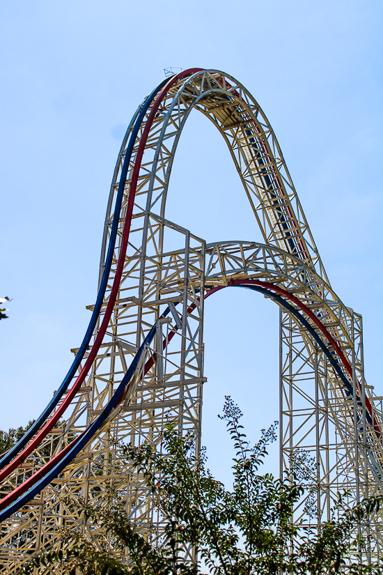 The ArieForce One roller coaster at Fun Spot America Atlanta in Fayetteville, GA