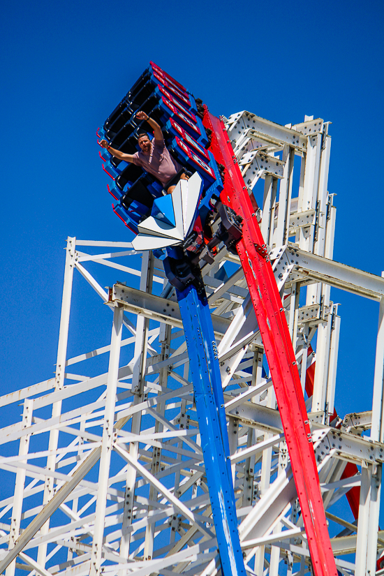 The ArieForce One roller coaster at Fun Spot America Atlanta in Fayetteville, GA