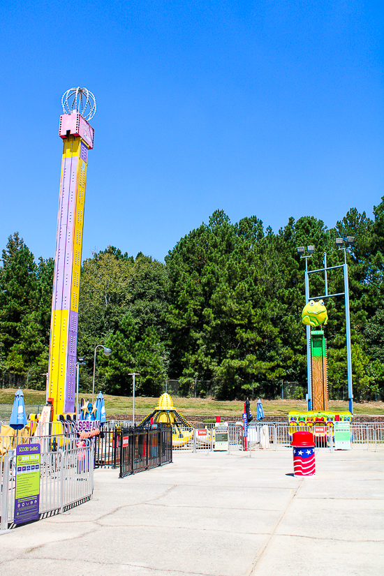 The ArieForce One roller coaster at Fun Spot America Atlanta in Fayetteville, GA