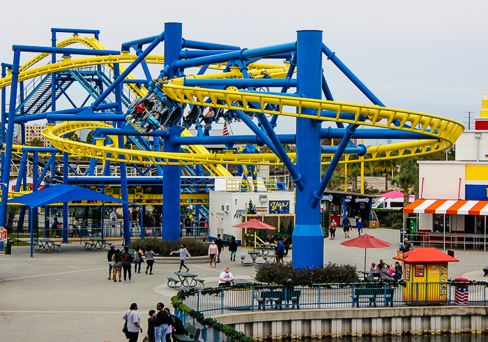 The Freedom Flyer family inverted roller coaster at Fun Spot America Orlando, Florida