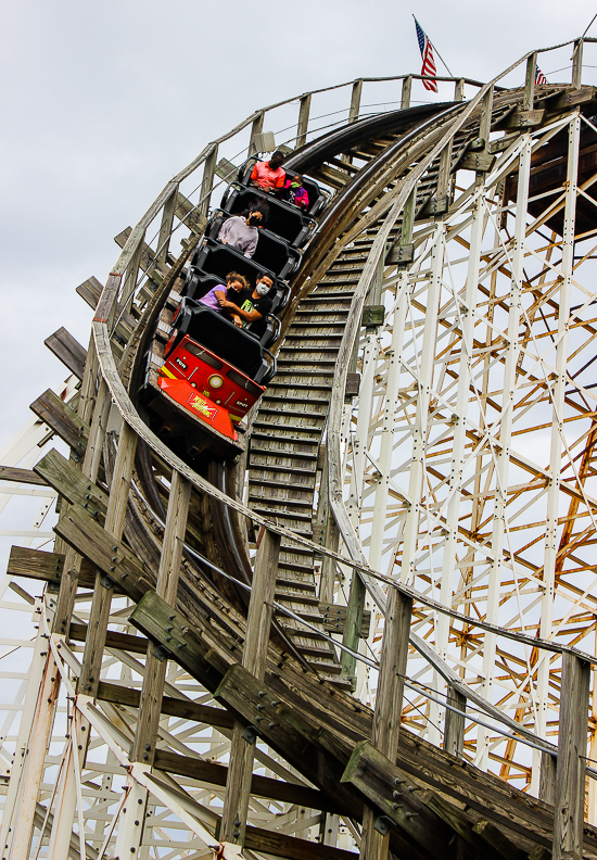 The White Lightnin' rollercoaster at Fun Spot America Orlando, Florida