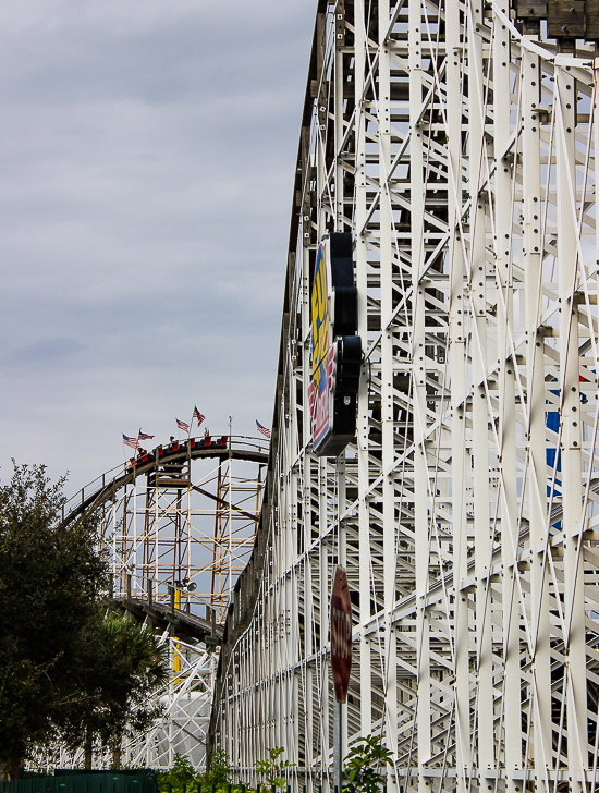 The White Lightnin' coaster at Fun Spot America Orlando, Florida
