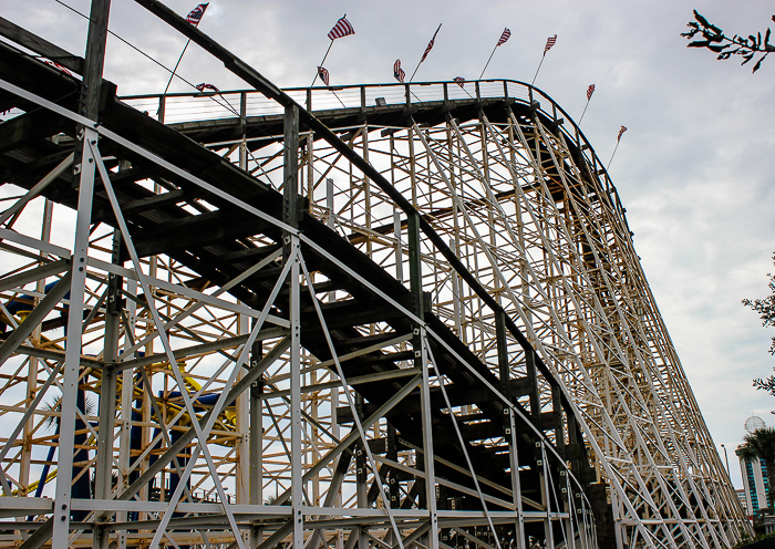 The White Lightnin' rollercoaster at Fun Spot America Orlando, Florida