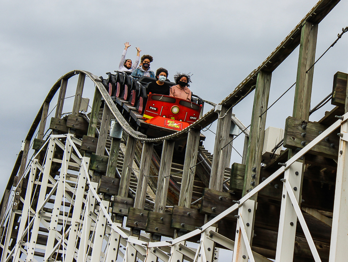 The White Lightnin' rollercoaster at Fun Spot America Orlando, Florida