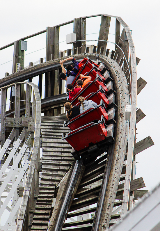The White Lightnin' roller coaster at Fun Spot America Orlando, Florida