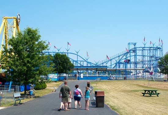 The Zyclon Rollercoaster at Fun Spot, Angola, Indiana