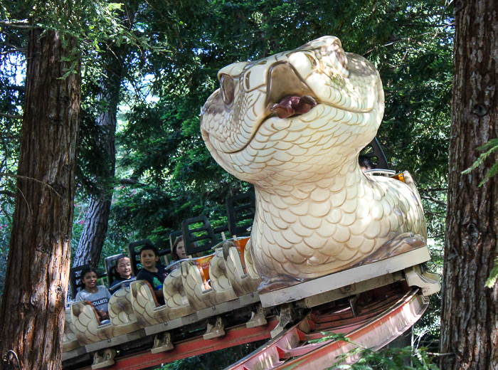 The Timberline Twister roller coaster at Gilroy Gardens, Gilroy, California