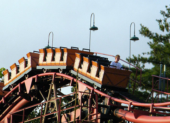 The Canyon Blaster Roller Coaster At The Great Escape, Lake George, New York