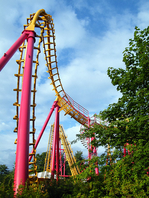 The Boomerang Coast to Coaster Roller Coaster At The Great Escape, Lake George, New York