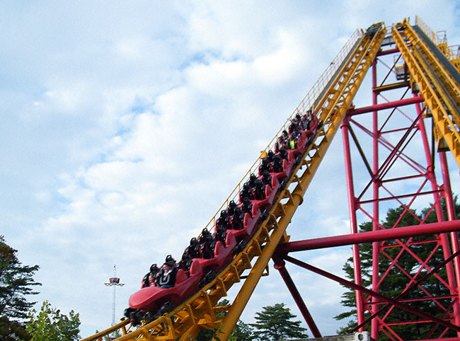 The Boomerang Coast to Coaster Roller Coaster At The Great Escape, Lake George, New York