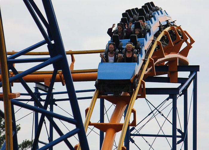 The Steamin' Demon Rollercoaster at Six Flags The Great Escape, Queensbury, New York