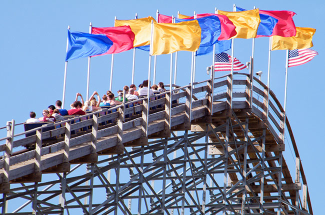The Voyage Roller Coaster at Holiday World @ Splashin' Safari, Santa Claus, IN
