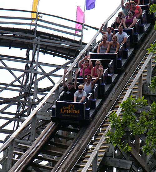 The Legend Rollercoaster at Holiday World @ Splashin' Safari, Santa Claus, IN