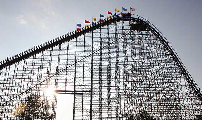 The Voyage roller coaster at Holiday World @ Splashin' Safari, Santa Claus, IN