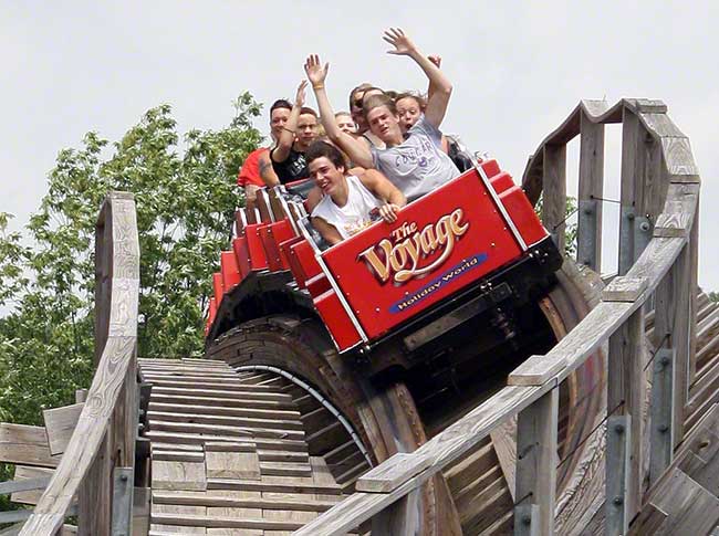 The Voyage Roller Coaster at Holiday World & Splashin' Safari, Santa Claus, IN