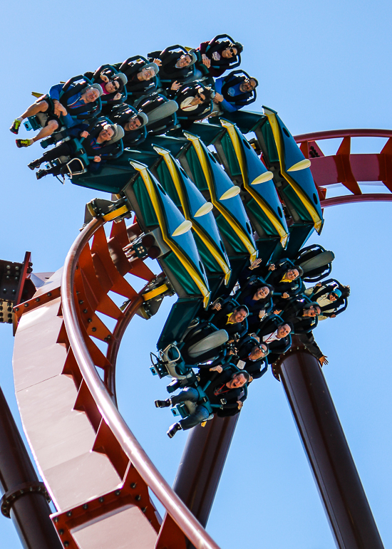 The worlds first launched Wing Rider Rollercoaster Thunderbird at Holiday World, Santa Claus, Indiana