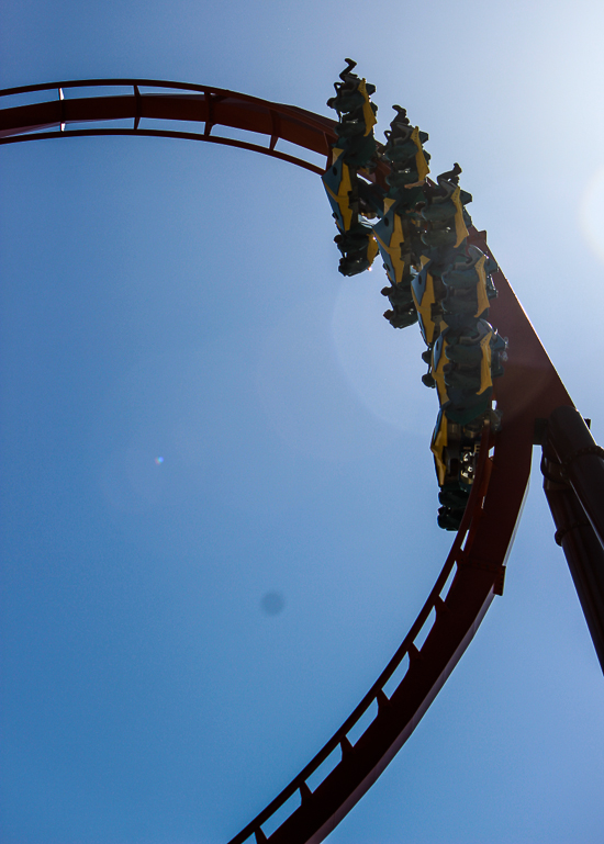 The worlds first launched Wing Rider Rollercoaster Thunderbird at Holiday World, Santa Claus, Indiana