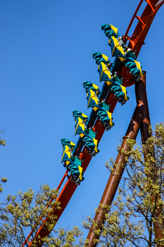 The worlds first launched Wing Rider Rollercoaster Thunderbird at Holiday World, Santa Claus, Indiana