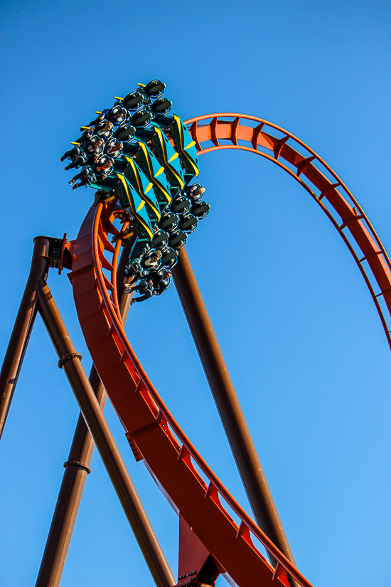 The worlds first launched Wing Rider Rollercoaster Thunderbird at Holiday World, Santa Claus, Indiana
