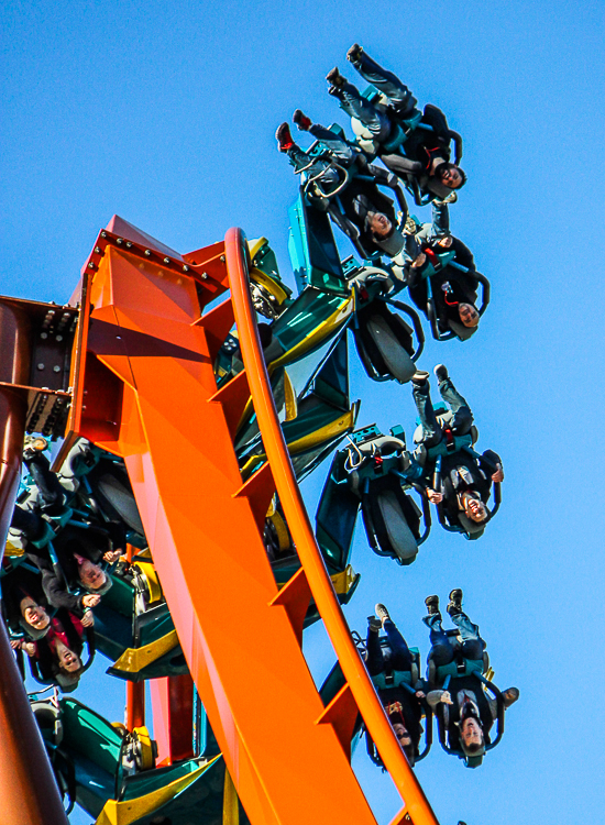 The worlds first launched Wing Rider Rollercoaster Thunderbird at Holiday World, Santa Claus, Indiana