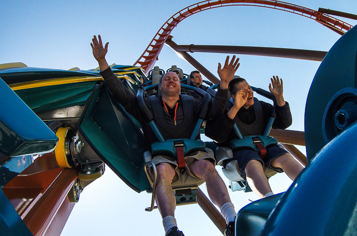 The worlds first launched Wing Rider Rollercoaster Thunderbird at Holiday World, Santa Claus, Indiana