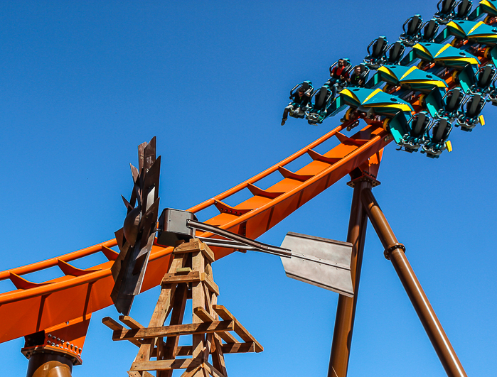 The worlds first launched Wing Rider Rollercoaster Thunderbird at Holiday World, Santa Claus, Indiana
