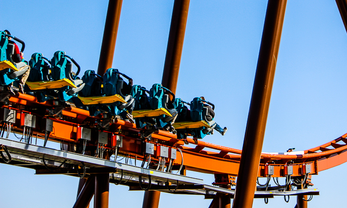 The worlds first launched Wing Rider Rollercoaster Thunderbird at Holiday World, Santa Claus, Indiana