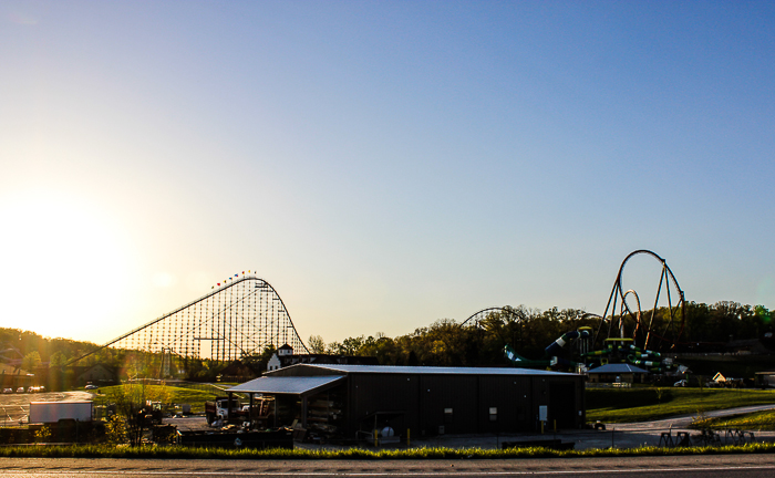 The worlds first launched Wing Rider Rollercoaster Thunderbird at Holiday World, Santa Claus, Indiana