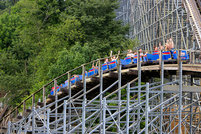 The Voyage Roller coaster at Holiday World, Santa Claus, Indiana