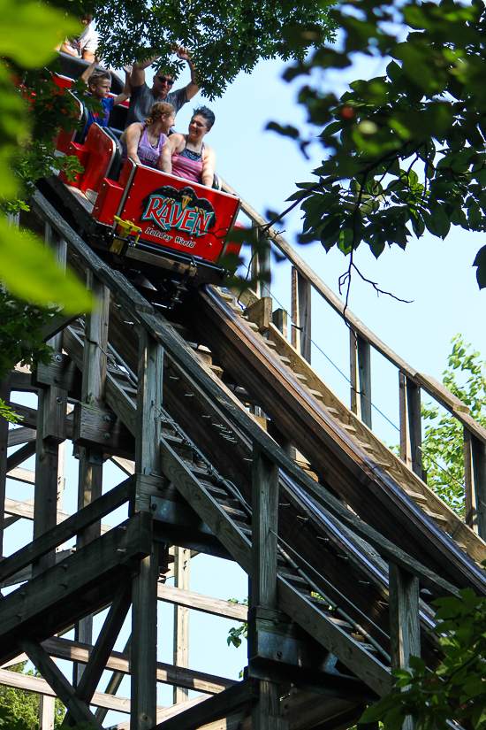 The Raven rollercoaster at Holiday World, Santa Claus, Indiana