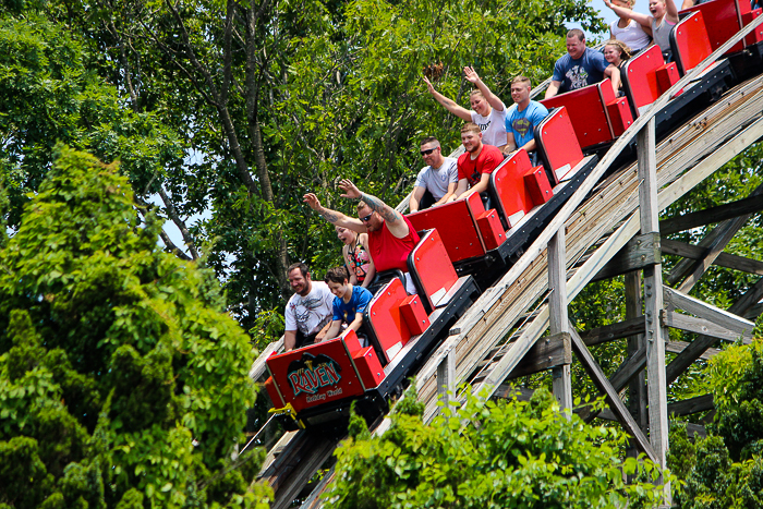 The Raven rollercoaster at Holiday World, Santa Claus, Indiana