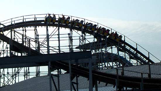 The Cornball Express Rollercoaster at Indiana Beach, Monticello, Indiana