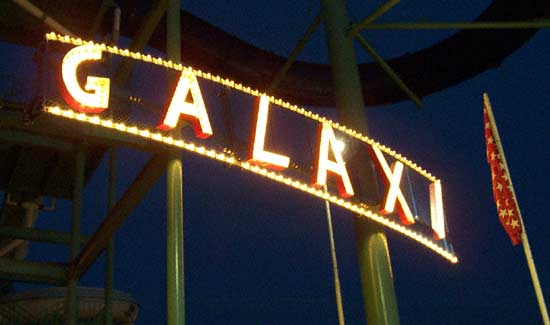 The Galaxi Rollercoaster at Indiana Beach, Monticello, Indiana