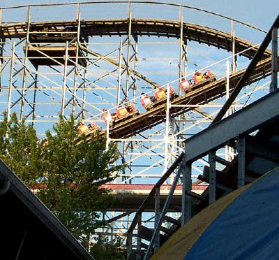 The Hoosier Hurricane Rollercoaster at Indiana Beach, Monticello, Indiana