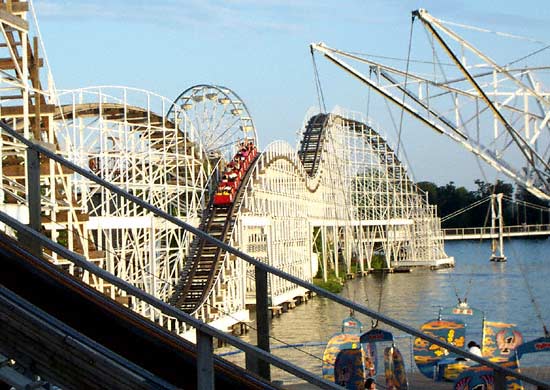 The Hoosier Hurricane Rollercoaster at Indiana Beach, Monticello, Indiana