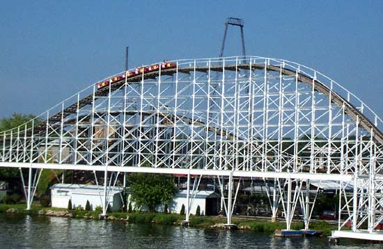 The Hoosier Hurricane Rollercoaster at Indiana Beach, Monticello, Indiana