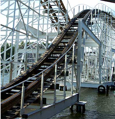 The Hoosier Hurricane Rollercoaster at Indiana Beach, Monticello, Indiana