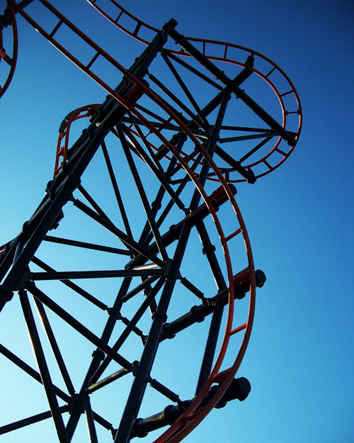 The Steel Hawg Rollercoaster at Indiana Beach Amusement Resort, Monticello, IN
