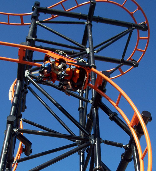 The Steel Hawg Roller Coaster At Indiana Beach Amusement Resort, Monticello, IN