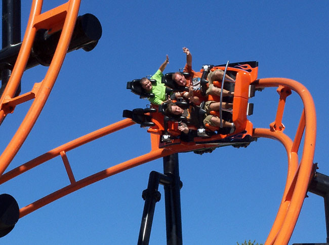 The Steel Hawg Rollercoaster At Indiana Beach Amusement Resort, Monticello, IN