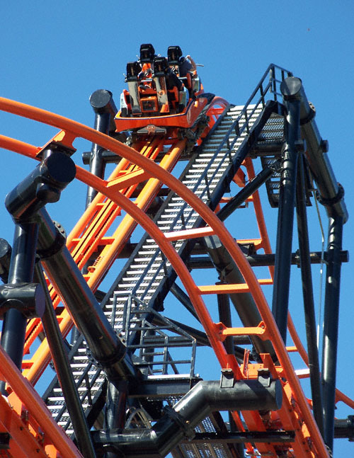 The Steel Hawg Rollercoaster At Indiana Beach Amusement Resort, Monticello, IN