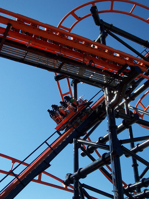 The Steel Hawg Rollercoaster At Indiana Beach Amusement Resort, Monticello, IN