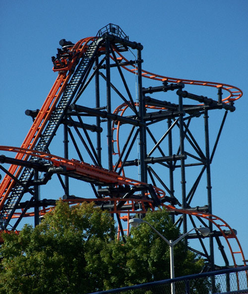 The Steel Hawg Rollercoaster At Indiana Beach Amusement Resort, Monticello, IN