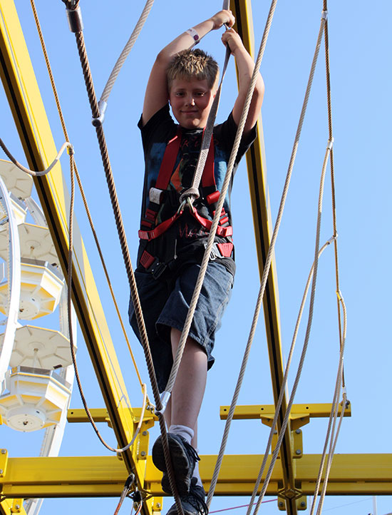 The New For 2011 Adventure Point Ropes Course at Indiana Beach Amusement Resort, Monticello, Indiana