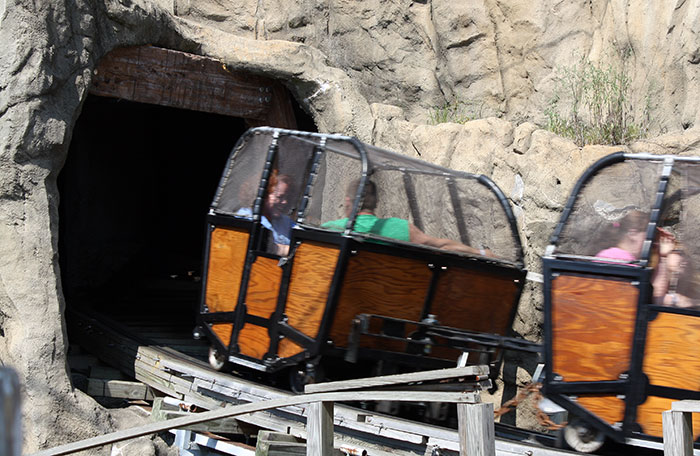Lost Coaster at Superstition Mountain Rollercoaster at Indiana Beach Amusement Resort, Monticello, Indiana