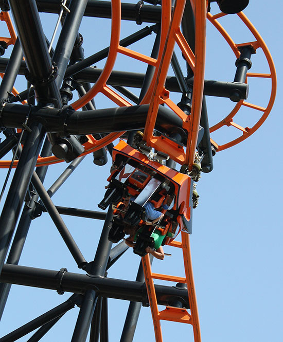 The Steel Hawg Rollercoaster at Indiana Beach Amusement Resort, Monticello, Indiana