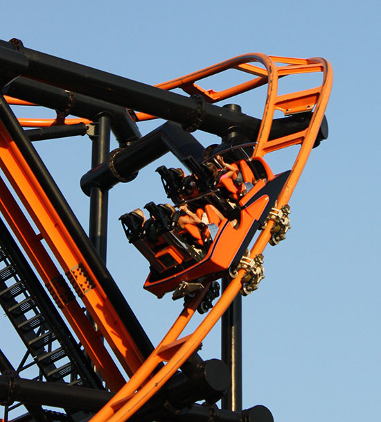 The Steel Hawg Rollercoaster at Indiana Beach Amusement Resort, Monticello, Indiana